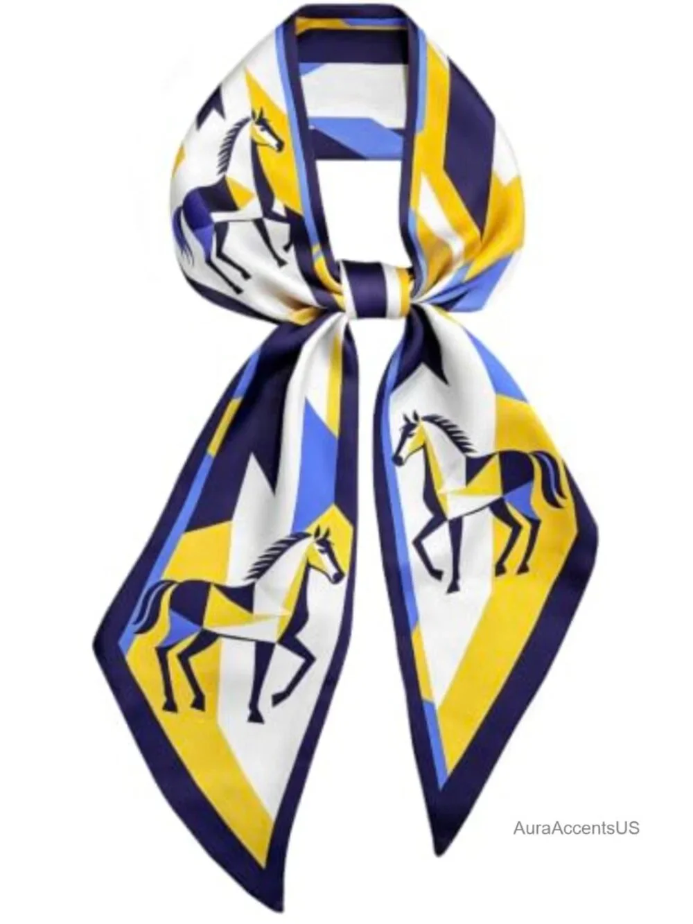 Silky Satin Hair Scarf Fashion Neck Scarf Women Stain Accessory